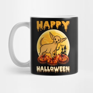 Chihuahua Halloween Scary Pumpkin Moon Mug